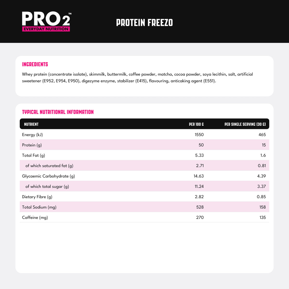 PRO2™ Protein Freezo Matcha - 300g