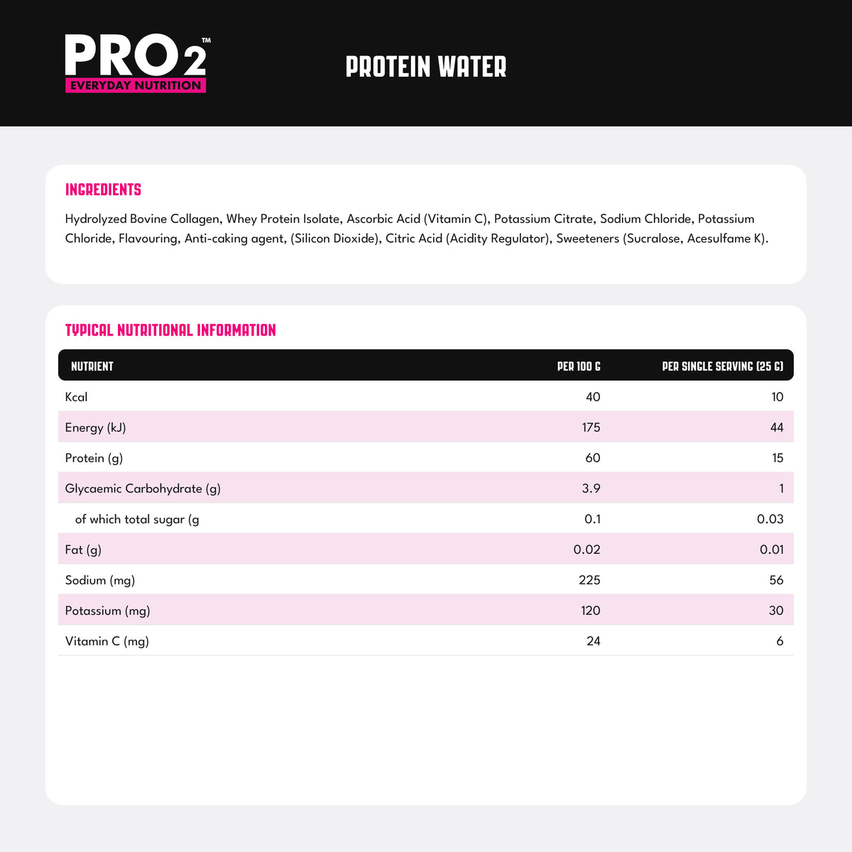 PRO2™ Protein Water