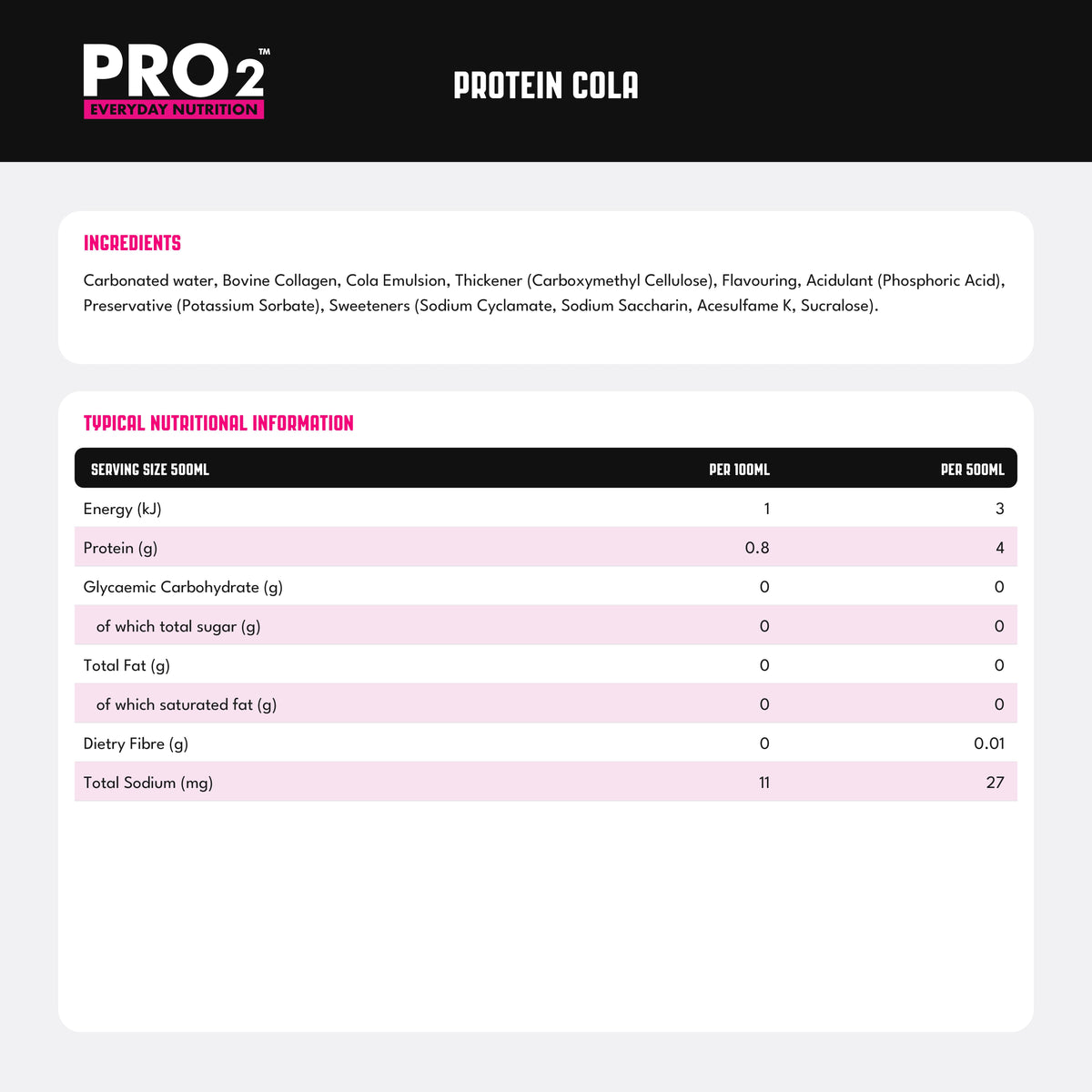 PRO2™ Protein Cola