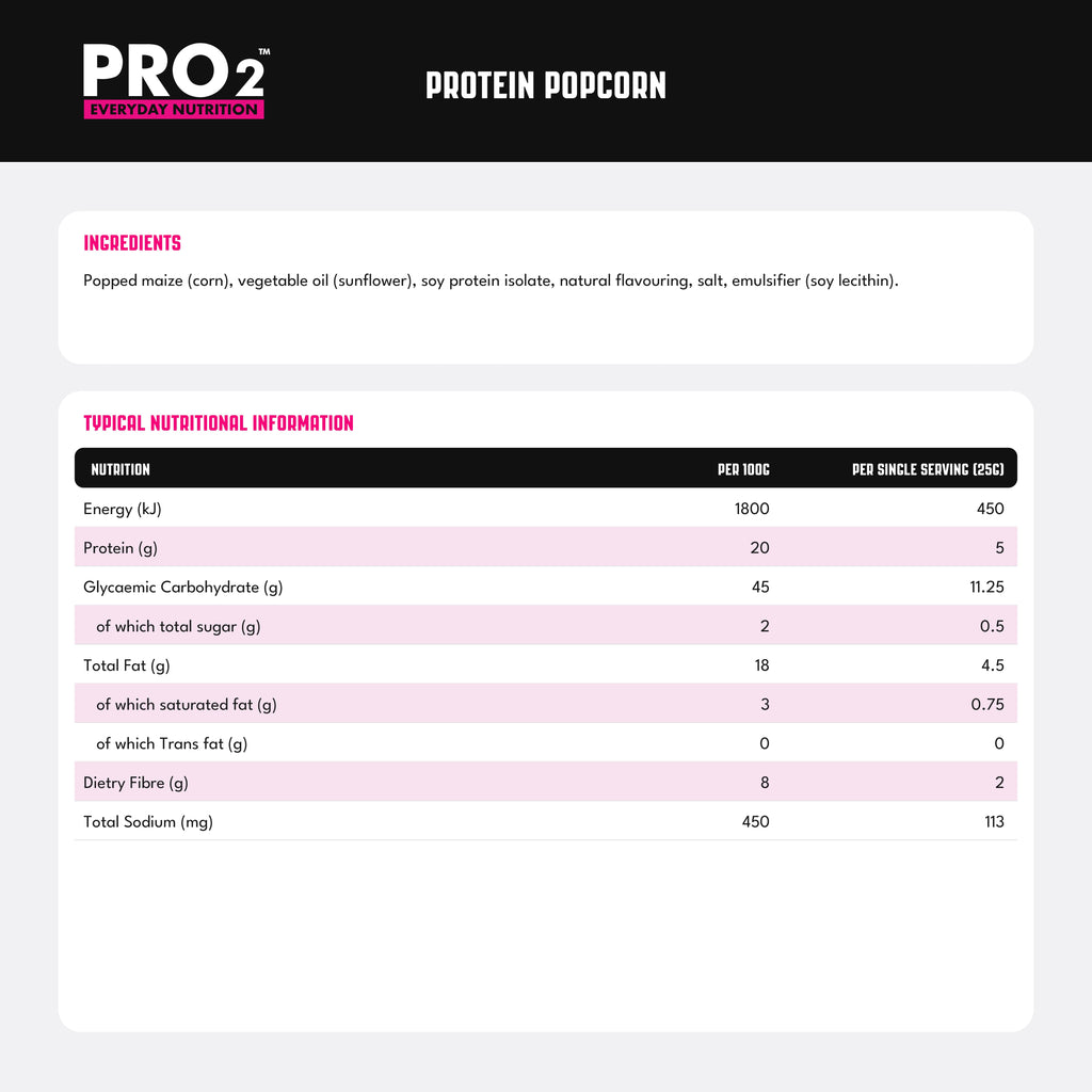 PRO2™ Protein Popcorn Salted – PRO2 EVERYDAY NUTRITION