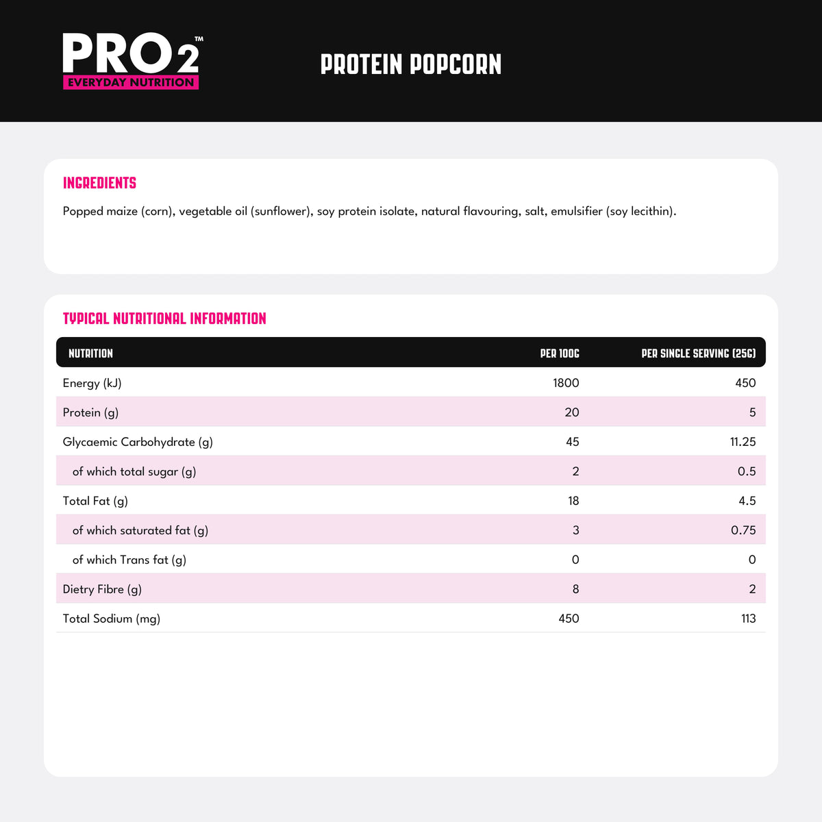 PRO2™ Protein Popcorn Salted