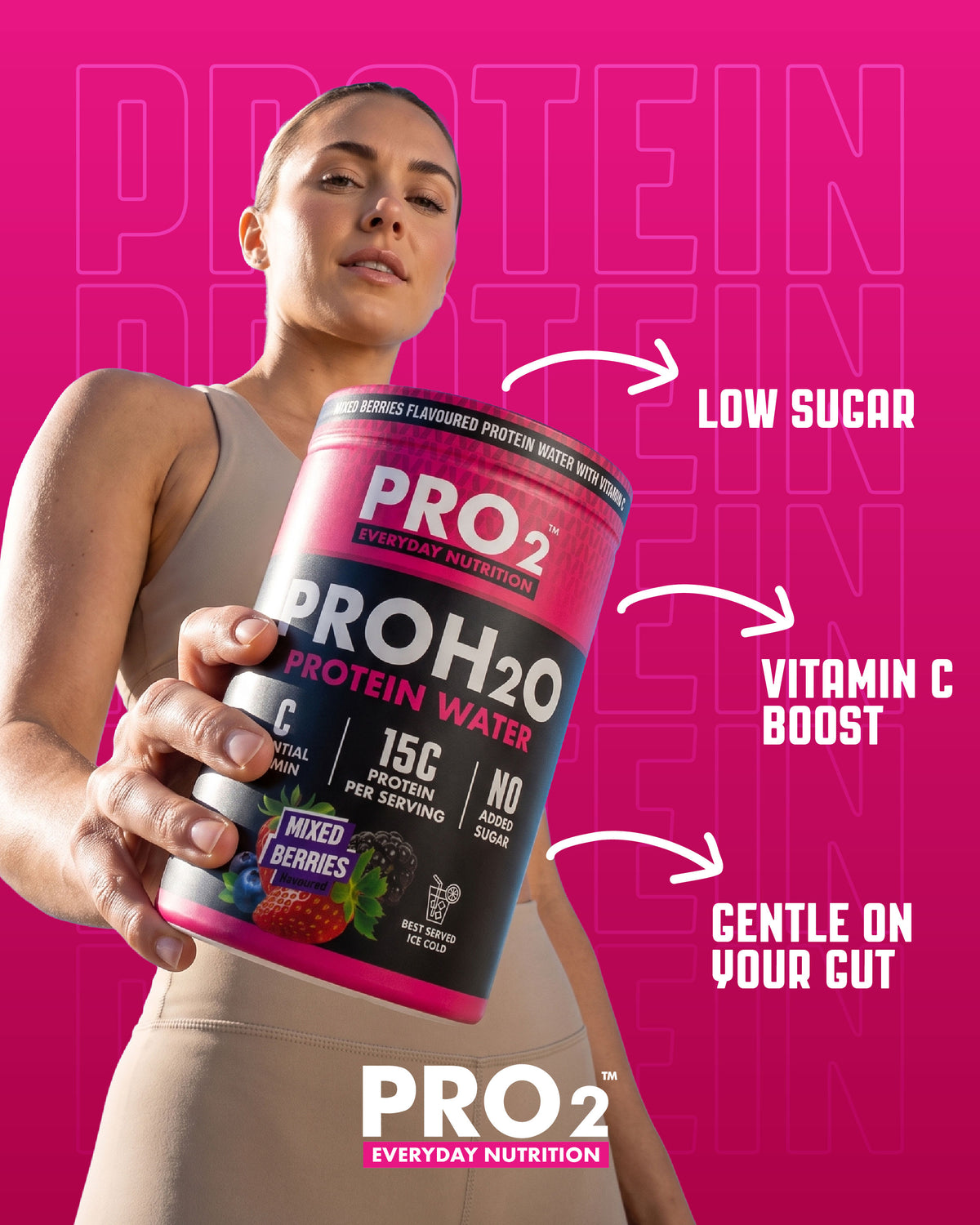 PRO2™ Powdered Protein Water Mixed Berries
